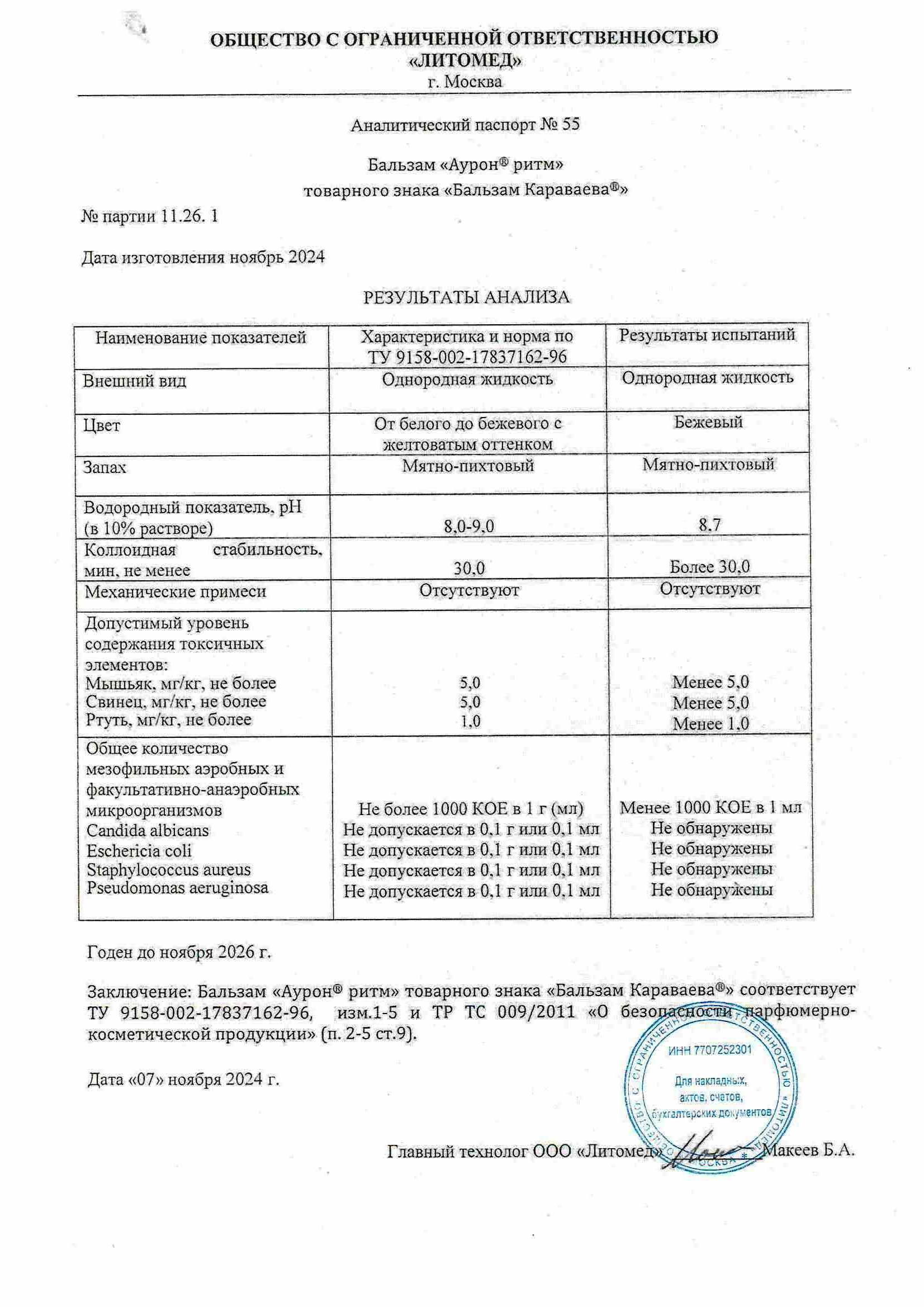 Паспорт №112024